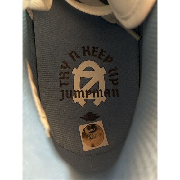 Nike Jordan 1 Low Vapor Edge UNC Blue PE Size 12 Football Cleats HF5570-140 - Picture 7 of 10